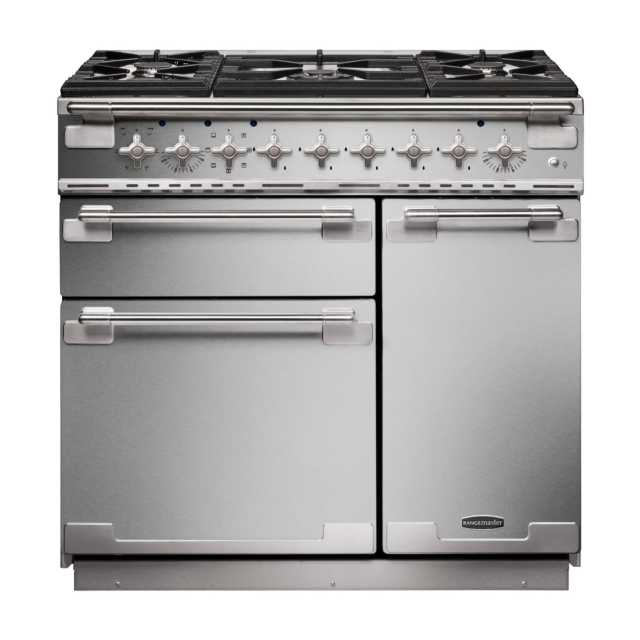Rangemaster Elise 90 Dual Fuel Stainless Steel ELS90DFFSS/