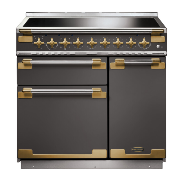 Rangemaster ELS90EISL/AB 135250 Elise 90 Ind Slate Antique Brass