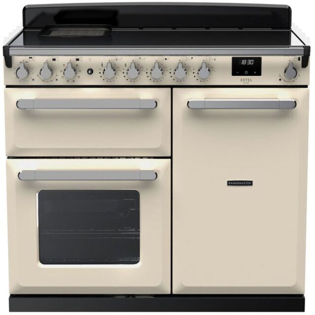 Rangemaster ESDL100EIPPCR/CM1 15114 Estel Deluxe 100 Ind Pale Cream Chrome