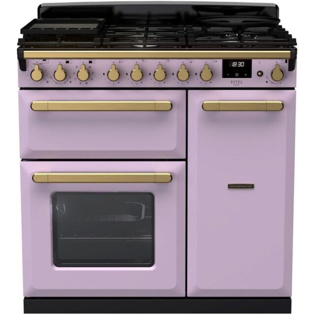 Rangemaster ESDL90DFPHTH/AB1 18227 Estel Deluxe 90 DF Heather Antique Brass