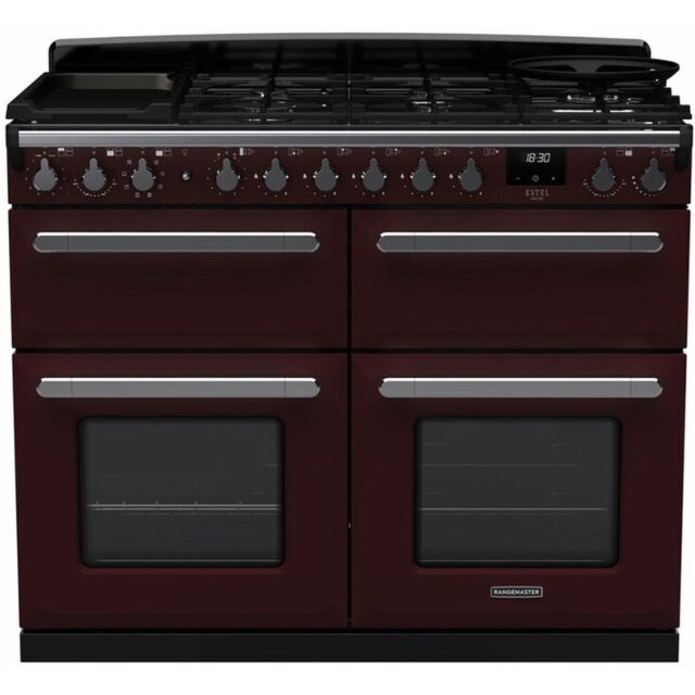 Rangemaster ESDLB110DFPBOR/CM1 15251 Estel Deluxe BC 110 DF Bordeaux Chrome