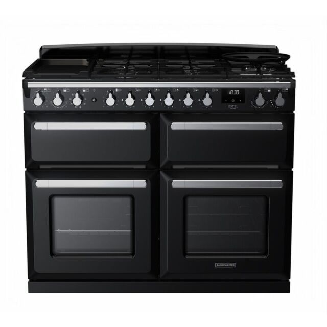 Rangemaster ESDLB110DFPGBL/CM1 15248 Estel Deluxe BC 110 DF Gloss Black Chrome