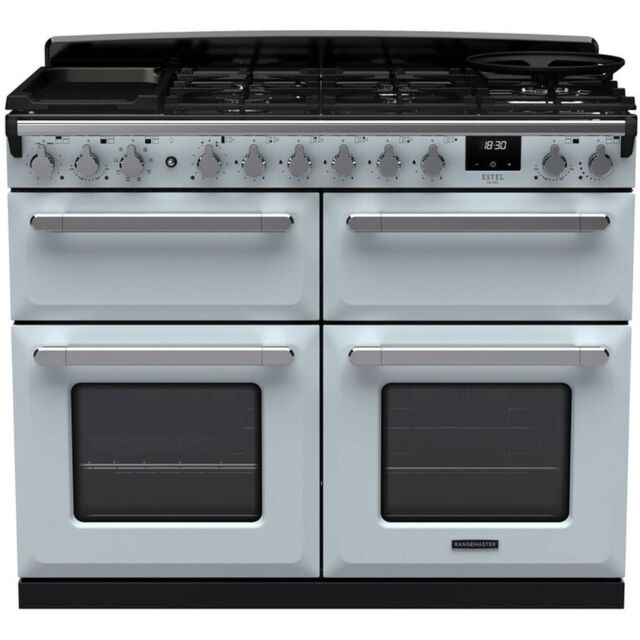 Rangemaster ESDLB110DFPMSB/CM1 15253 Estel Deluxe BC 110 DF Misty Blue Chrome