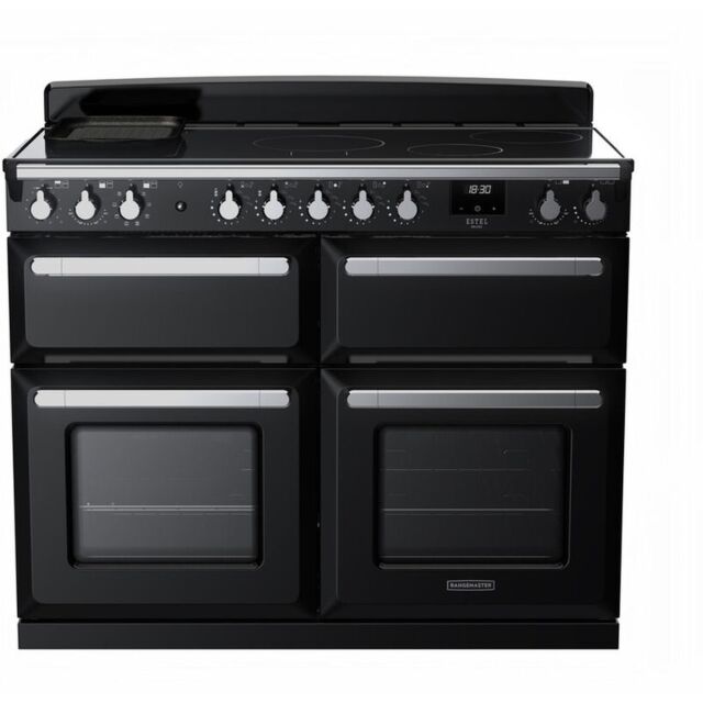 Rangemaster ESDLB110EIPGBL/CM1 15299 Estel Deluxe 110 Ind Gloss Blk Chrome
