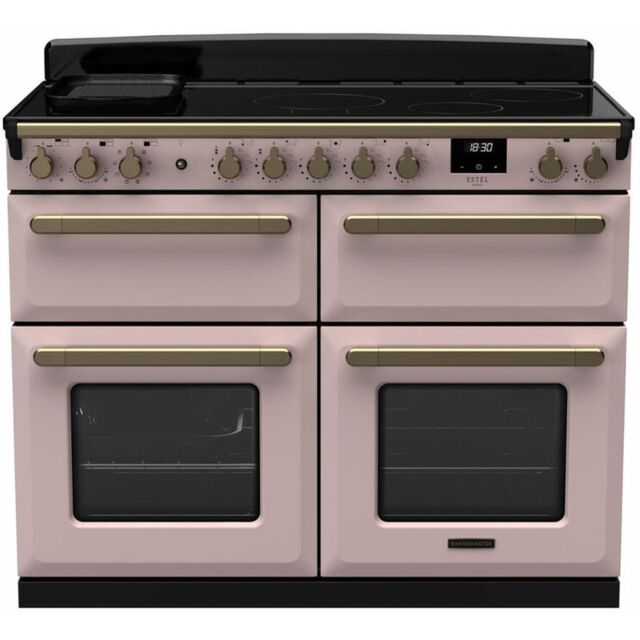 Rangemaster ESDLB110EIPPPK/AB1 18170 Estel Deluxe 110 Ind Pale Pink Antique Brass
