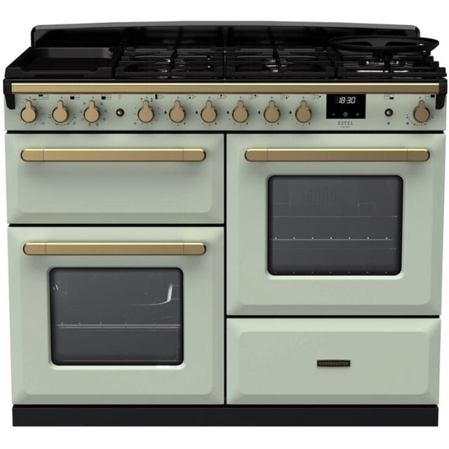 Rangemaster ESDLO110DFPMNT/AB1 18108 Estel Deluxe OC 110 DF Mint Antique Brass