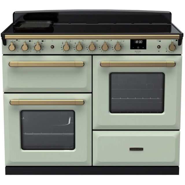 Rangemaster ESDLO110EIPMNT/AB1 18129 Estel Deluxe 110 Ind Mint Antique Brass
