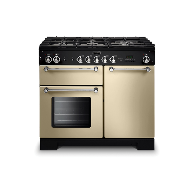 Rangemaster Kitchener 100 Dual Fuel Cream/Chrome KCH100DFFCR/C