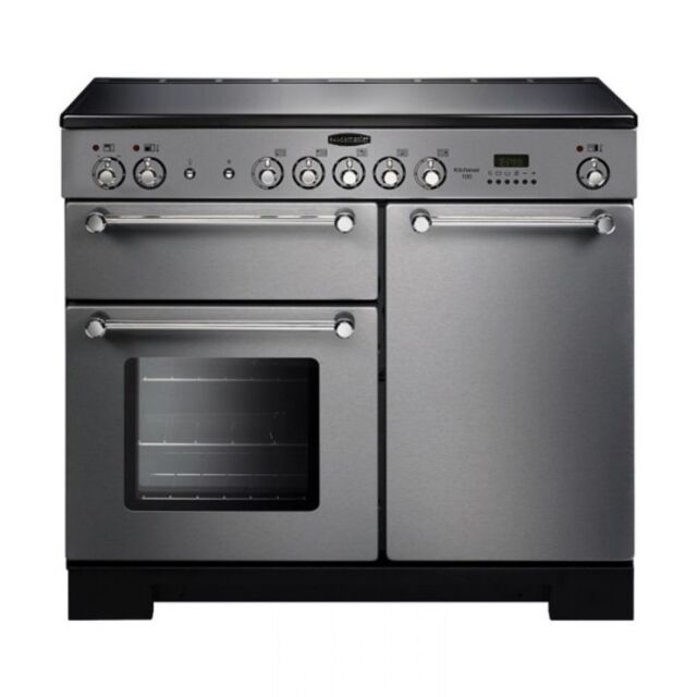 Rangemaster Kitchener 100 Ceramic Stainless Steel/Chrome KCH100ECSS/C