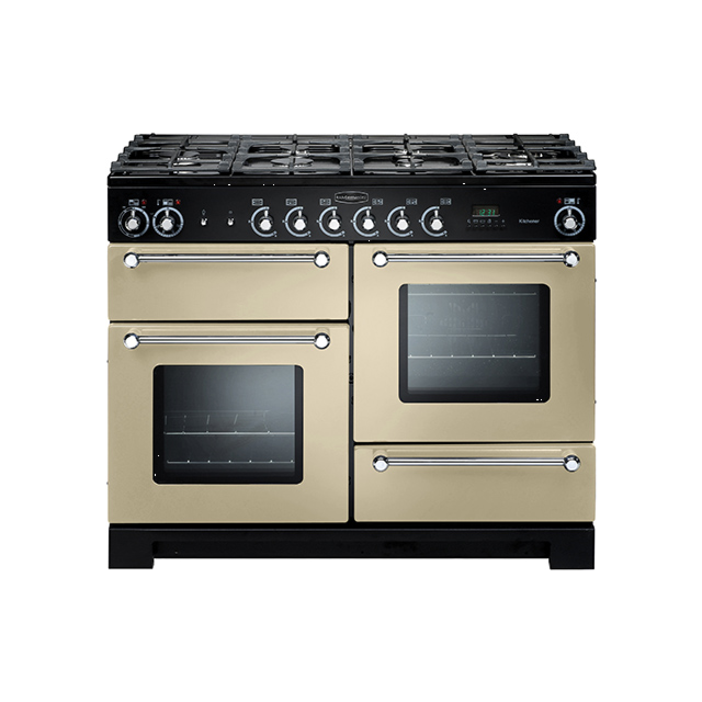 Rangemaster Kitchener 110 Dual Fuel Cream/Chrome KCH110DFFCR/C