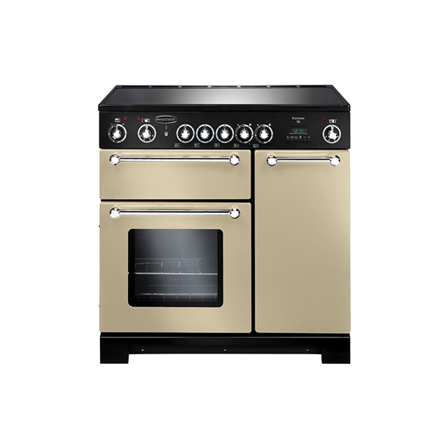 Rangemaster Kitchener 90 Ceramic Cream/Chrome KCH90ECCR/C