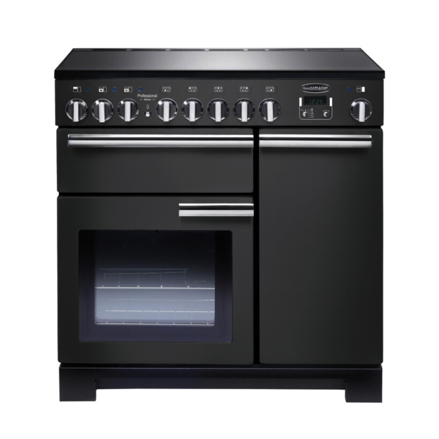Rangemaster Professional Deluxe 90 Induction Charcoal Black/Chrome PDL90EICB/C