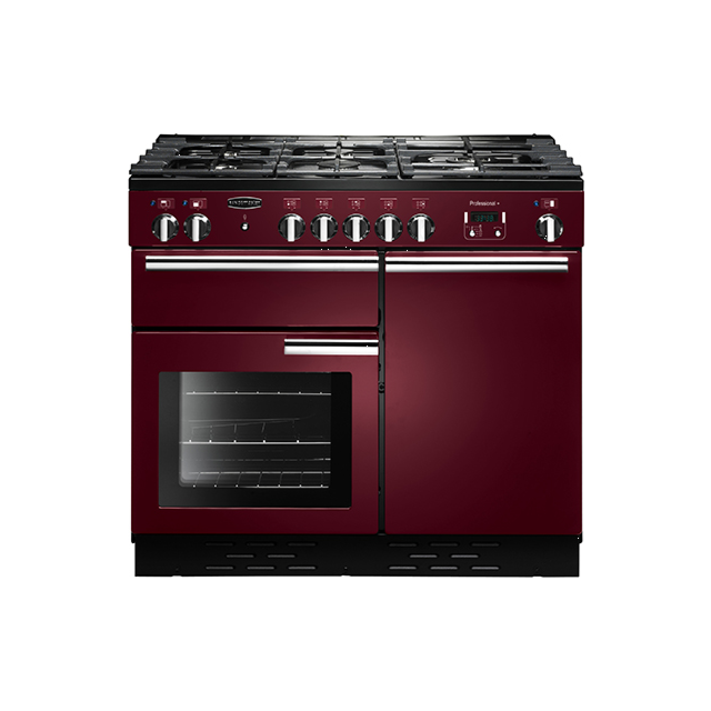 Rangemaster Professional Plus 100 Dual Fuel Cranberry/Chrome PROP100DFFCY/C