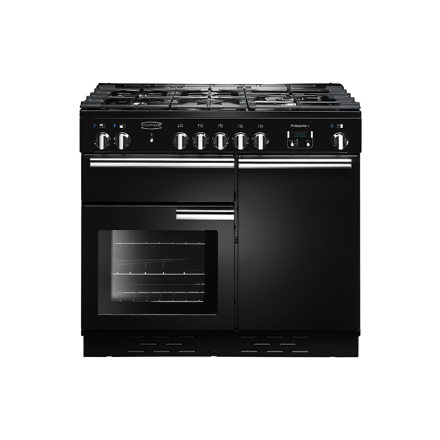 Rangemaster Professional Plus 100 Dual Fuel Black/Chrome PROP100DFFGB/C