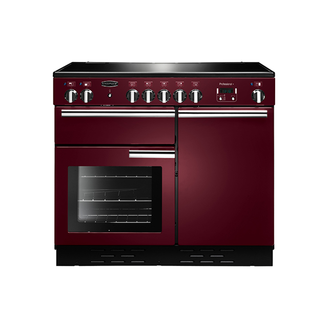 Rangemaster Professional Plus 100 Cermaic Cranberry/Chrome PROP100ECCY/C