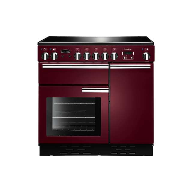 Rangemaster Professional Plus 90 Ceramic Cranberry/Chrome PROP90ECCY/C