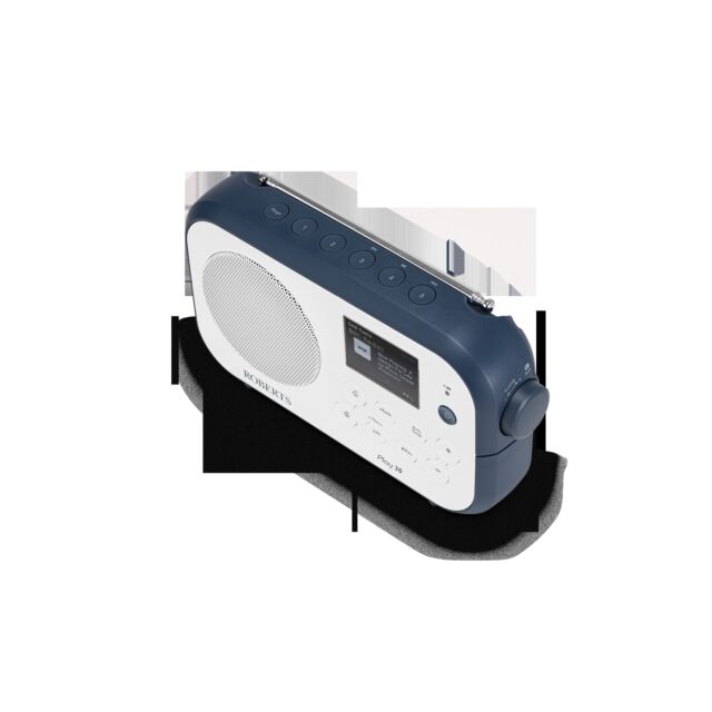 Roberts Radio Play30 DAB/DAB+/FM RDS Digital Radio - Blue & White