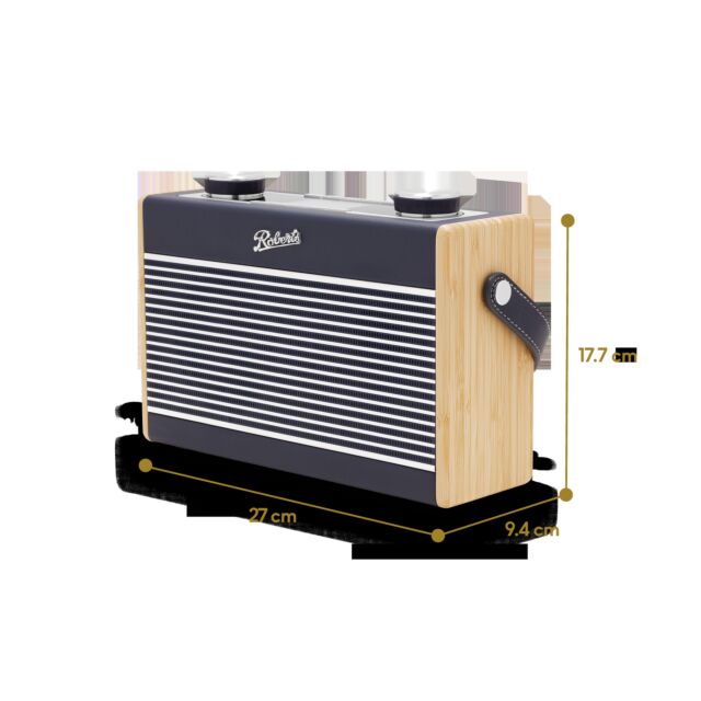 Roberts Radio Rambler Classic DAB/DAB+/FM RDS Radio with Bluetooth - Navy Blue