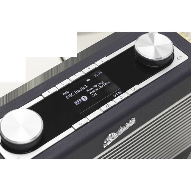 Roberts Radio Rambler Classic DAB/DAB+/FM RDS Radio with Bluetooth - Navy Blue