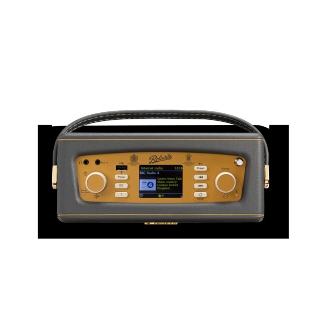 Roberts Radio REV-ISTREAMCG  Revival Smart Radio with DAB/DAB+/FM/Bluetooth/Internet Radio/Spotify/Deezer/TIDAL/Amazon Music Charcoal Grey