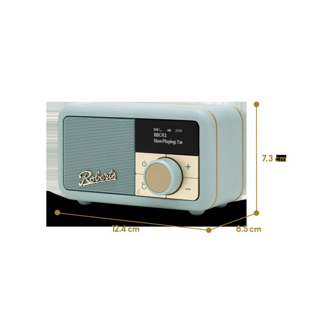 Roberts Radio REV-PETITE2DE DAB+/DAB/FM RDS Radio - Duck Egg