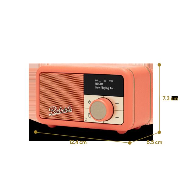 Roberts Radio REV-PETITE2PO DAB+/DAB/FM RDS Radio - Pop Orange