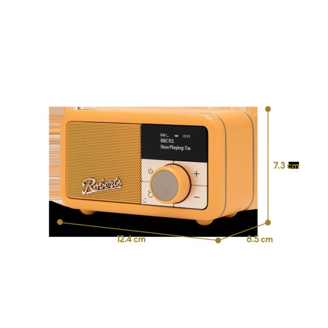 Roberts Radio REV-PETITE2SY DAB+/DAB/FM RDS Radio - Sunburst Yellow