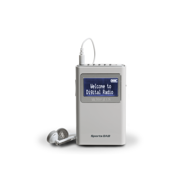 Roberts Radio SPORTSDAB5 Wireless DAB and FM Radio - Silver