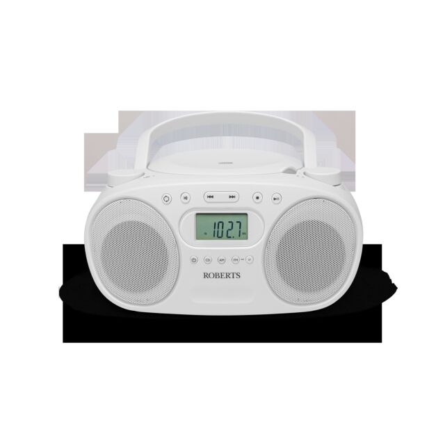 Roberts Radio ZOOMBOXFMW CD Player - White
