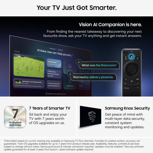 Samsung MRE75R85HAUXXU 75inch 4K Micro RGB AI Smart TV