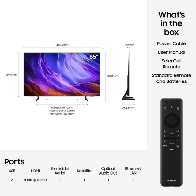 Samsung QE65S85HAEXXU 65 OLED Vision AI Smart TV