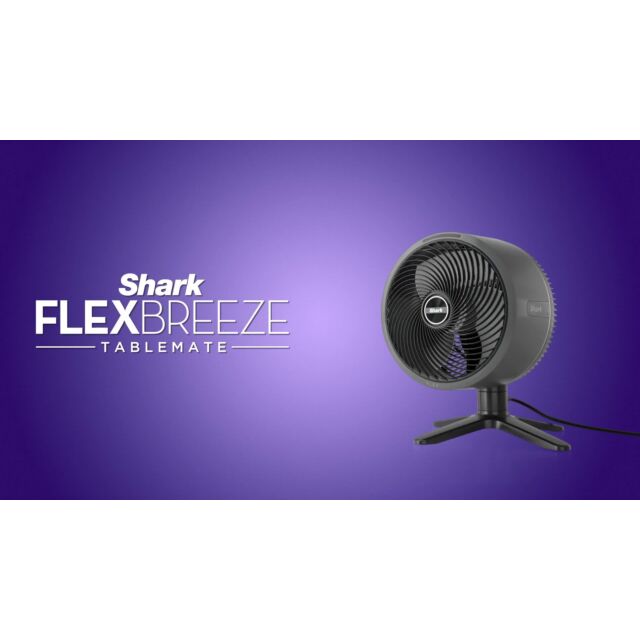 Shark 307FA150UK FlexBreeze TableMate Indoor to OutdoorTabletop Fan - Winter Fog