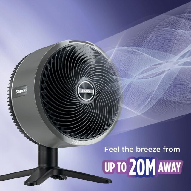 Shark 307FA150UK FlexBreeze TableMate Indoor to OutdoorTabletop Fan - Winter Fog