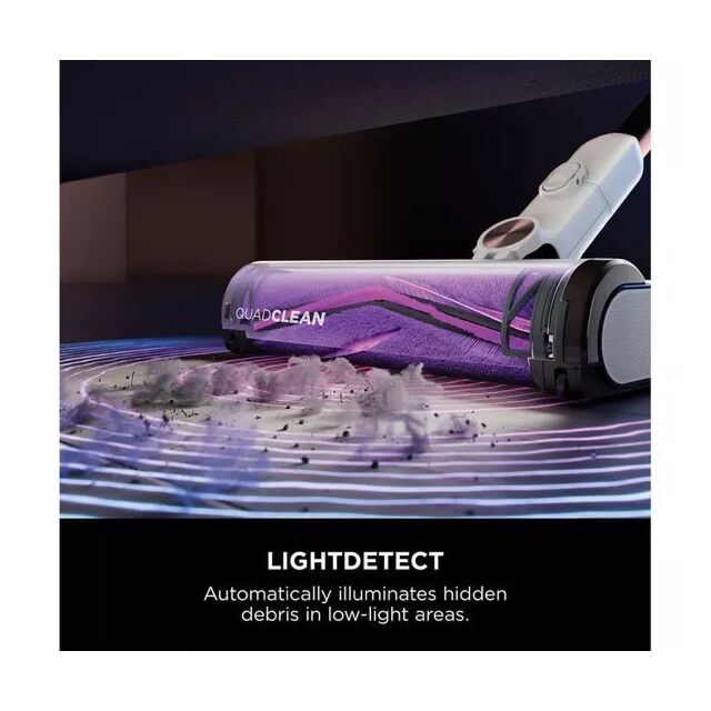 Shark IW3611UKT Shark Detect Pro Cordless Vacuum Cleaner Auto-Empty System 2L - 60 Minutes Run Time - White/Brass