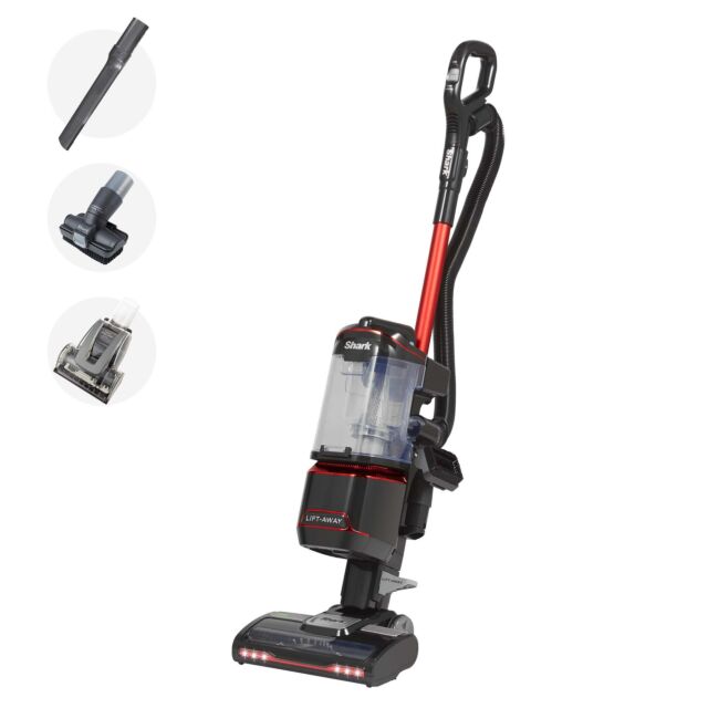 shark NV602UKT Lift-Away Upright Vacuum Cleaner - Pet Model - Red