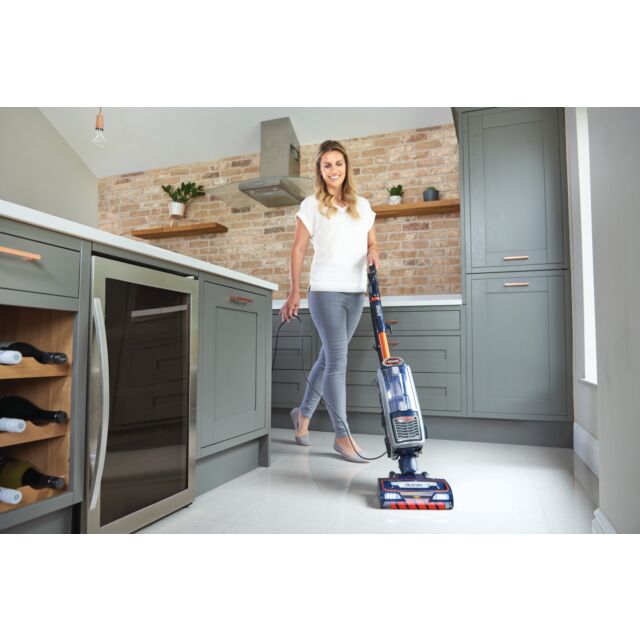 shark NZ801UKT Anti Hair Wrap Upright Vacuum Cleaner with Powered Lift- Away, TruePet - Blue
