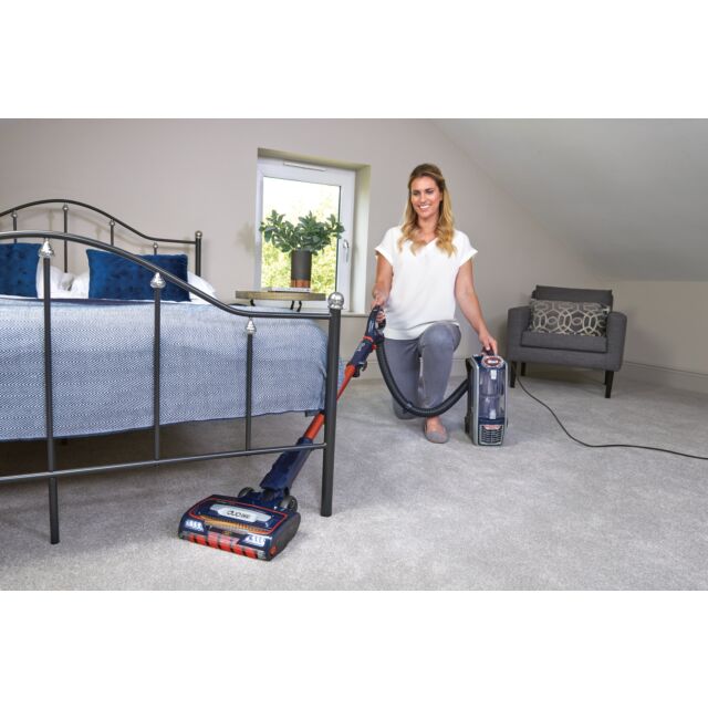 shark NZ801UKT Anti Hair Wrap Upright Vacuum Cleaner with Powered Lift- Away, TruePet - Blue