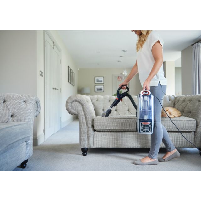shark NZ801UKT Anti Hair Wrap Upright Vacuum Cleaner with Powered Lift- Away, TruePet - Blue