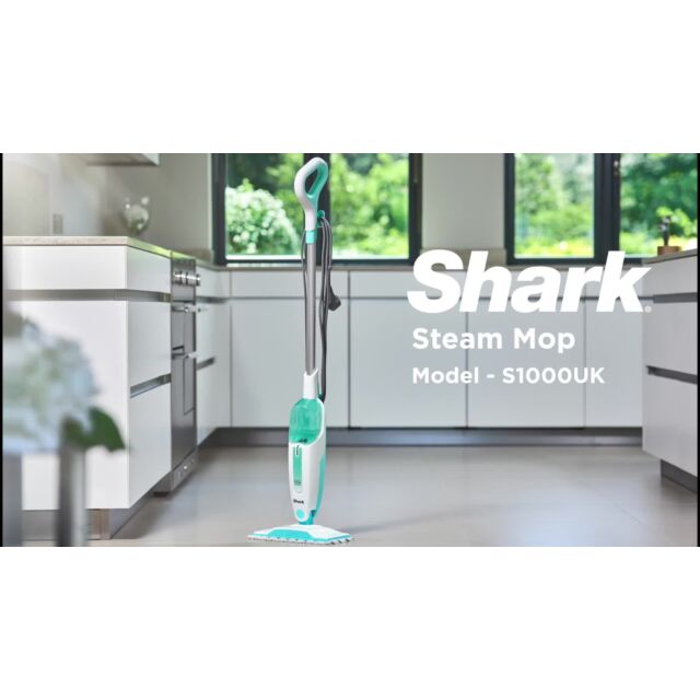 shark S1000UK Steam Mop - White/Mint Green