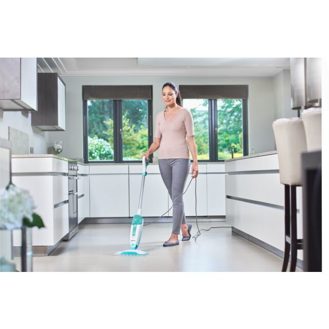 shark S1000UK Steam Mop - White/Mint Green