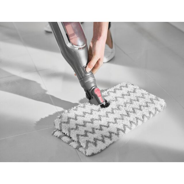 shark S6003UK Klik n'Flip Automatic Steam Pocket Mop - Shark Steel Grey/Bordeaux