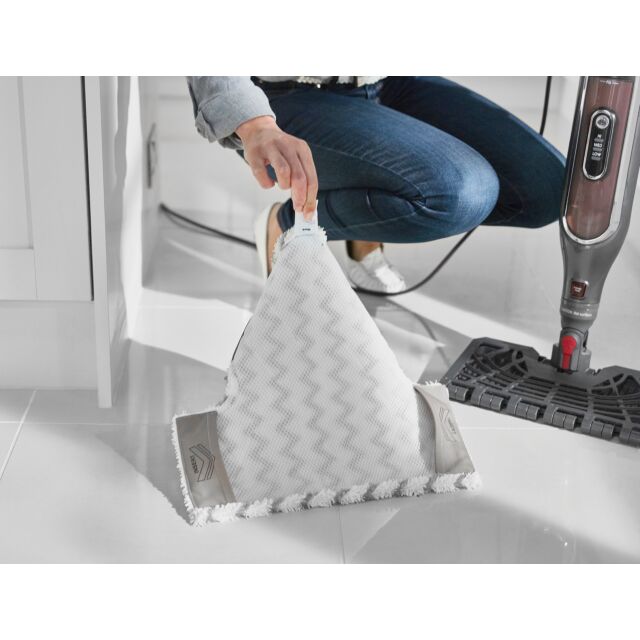 shark S6003UK Klik n'Flip Automatic Steam Pocket Mop - Shark Steel Grey/Bordeaux