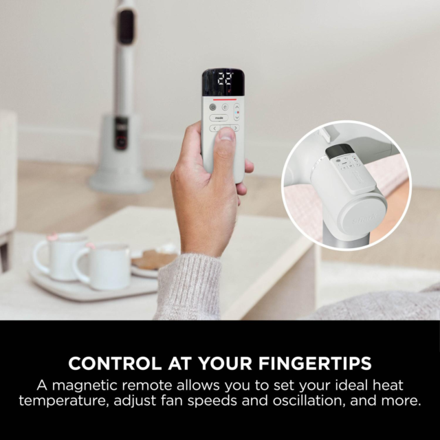 Shark TH200UKWH Fan & Heater White with LED Display