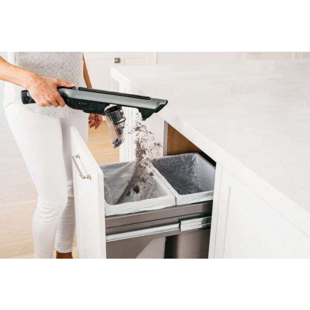 Shark WV361UK Cordless Vacuum Cleaner with Anti Hair Wrap Technology - Run Time 16 Mintues - Steel G