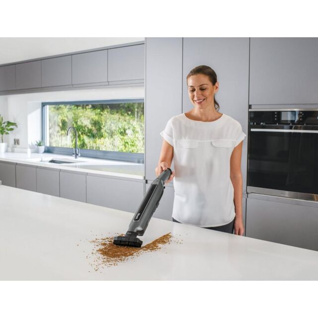 Shark WV361UK Cordless Vacuum Cleaner with Anti Hair Wrap Technology - Run Time 16 Mintues - Steel G