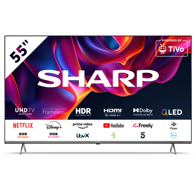 04T-C55GM6141KB 55inch 4K UHD Quantum Dot Frameless Smart TiVo TV