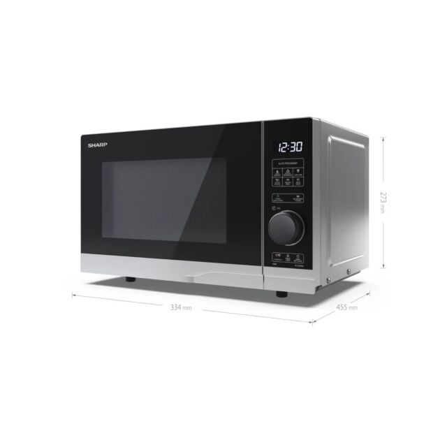Sharp YC-PS204AU-S 20 Litres Microwave Oven - Black/Silver