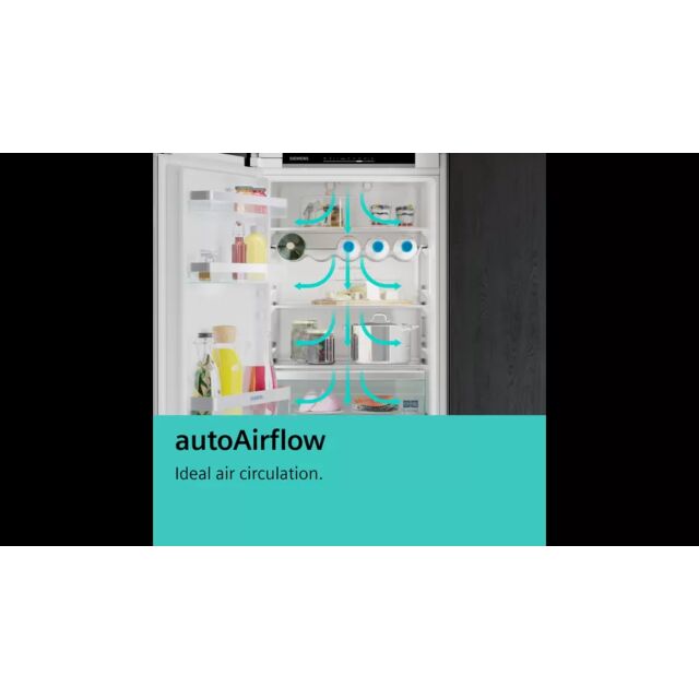 Siemens KI86NVFE0G 54.1cm 60/40 Built In Frost Free Fridge Freezer
