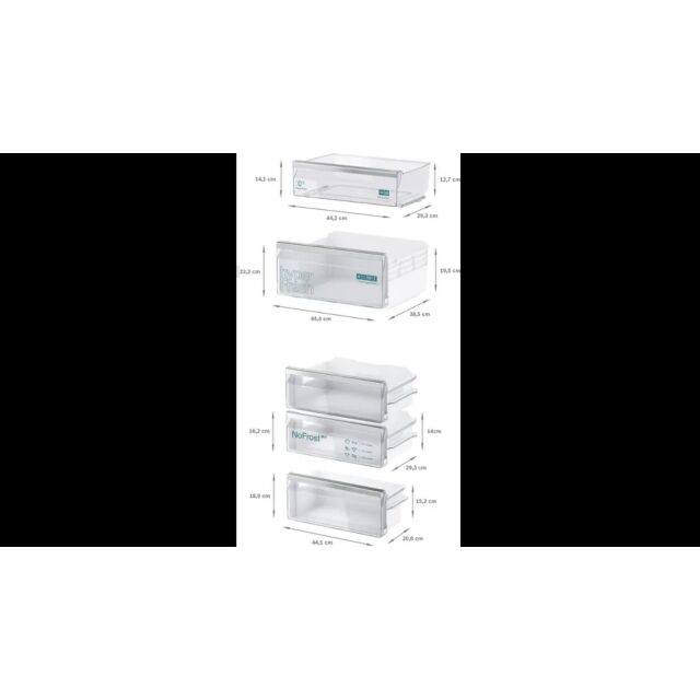 Siemens KI86NVFE0G 54.1cm 60/40 Built In Frost Free Fridge Freezer