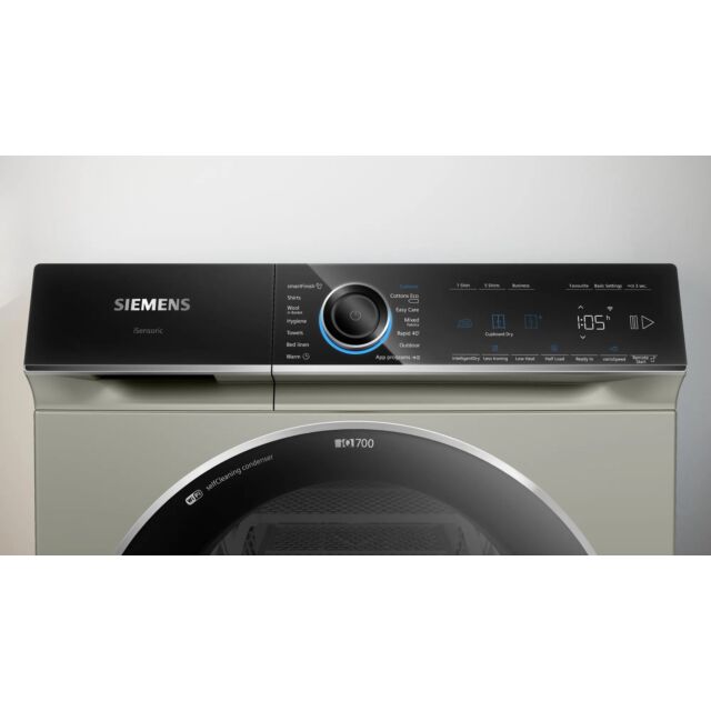 Siemens WQ46B2CXGB Heat Pump Tumble Dryer - Silver Inox